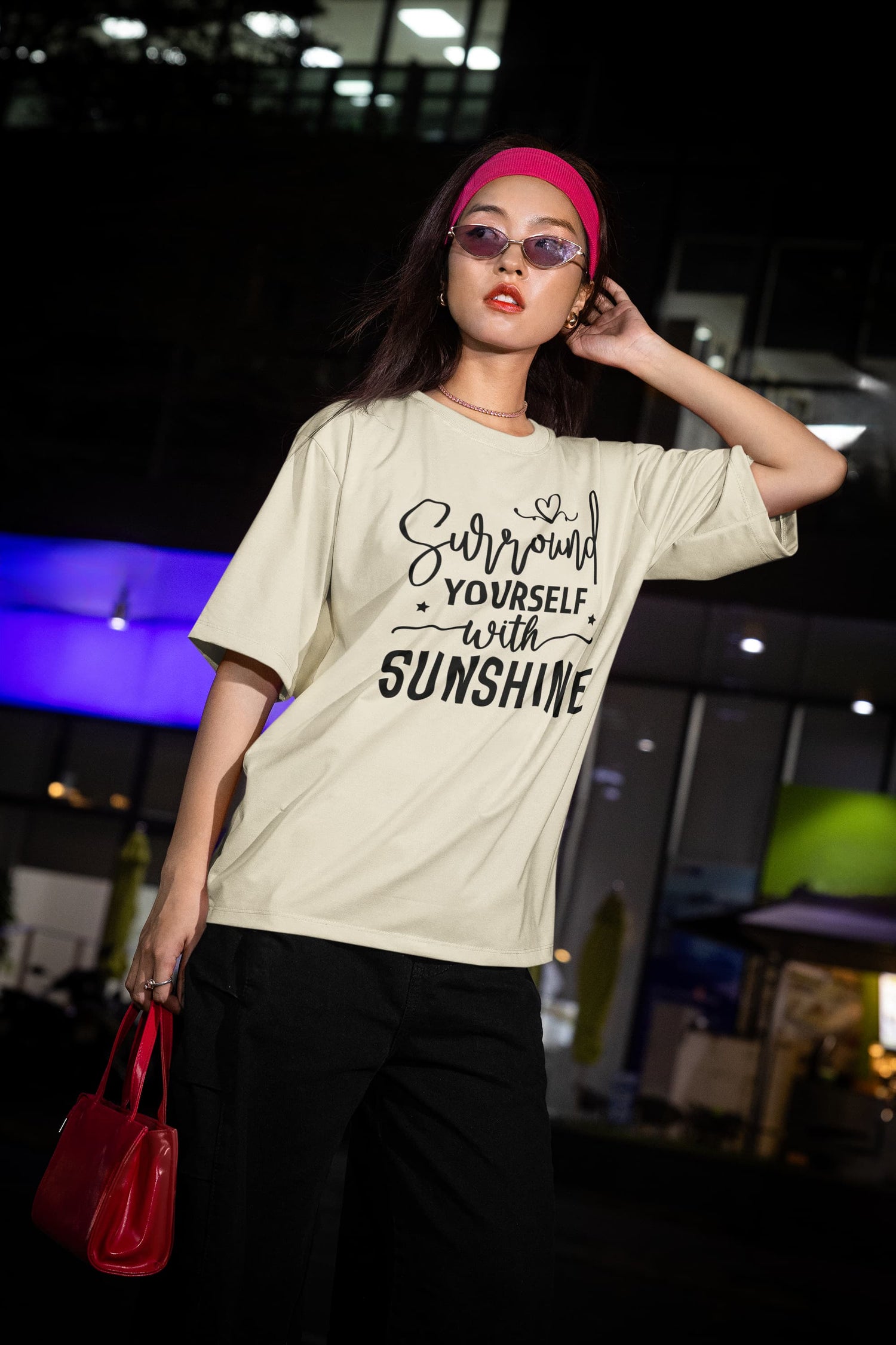 UNISEX OFF WHITE OVERSIZED T-SHIRT