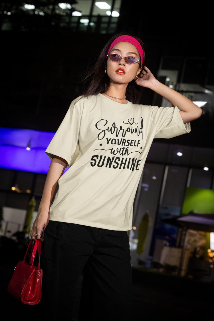 UNISEX OFF WHITE OVERSIZED T-SHIRT