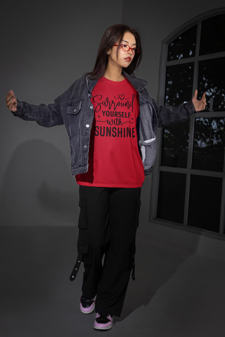 UNISEX RED OVERSIZED T-SHIRT