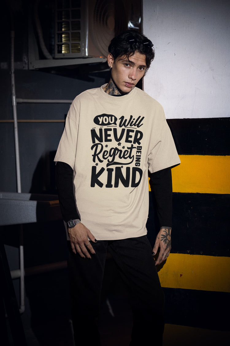 UNISEX OFF WHITE OVERSIZED T-SHIRT