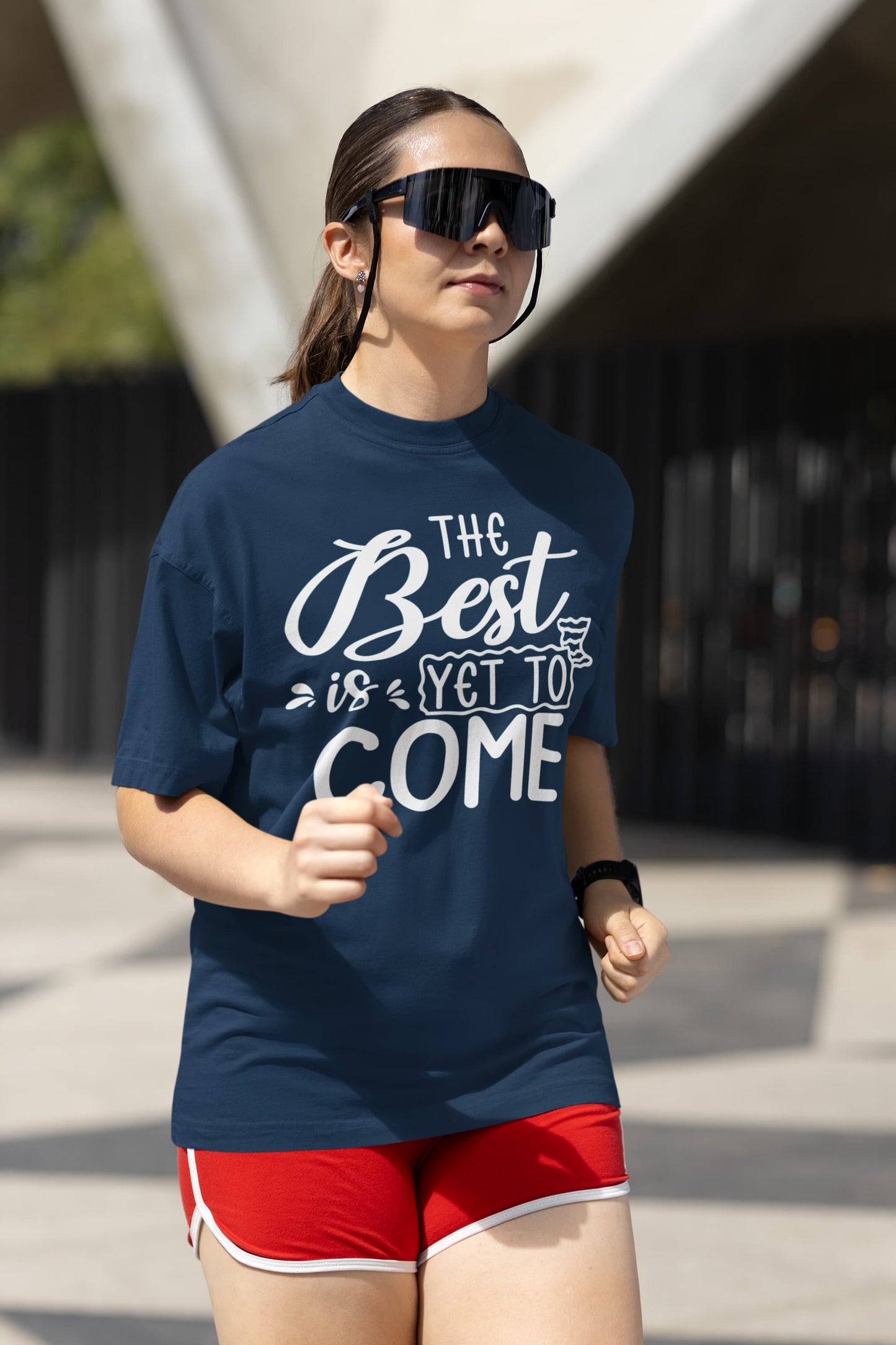 UNISEX NAVY BLUE OVERSIZED T-SHIRT