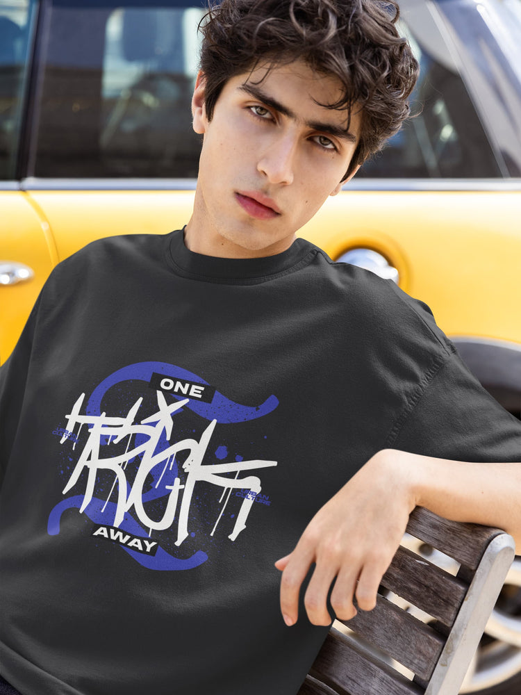 MENS BLACK OVERSIZED T-SHIRT