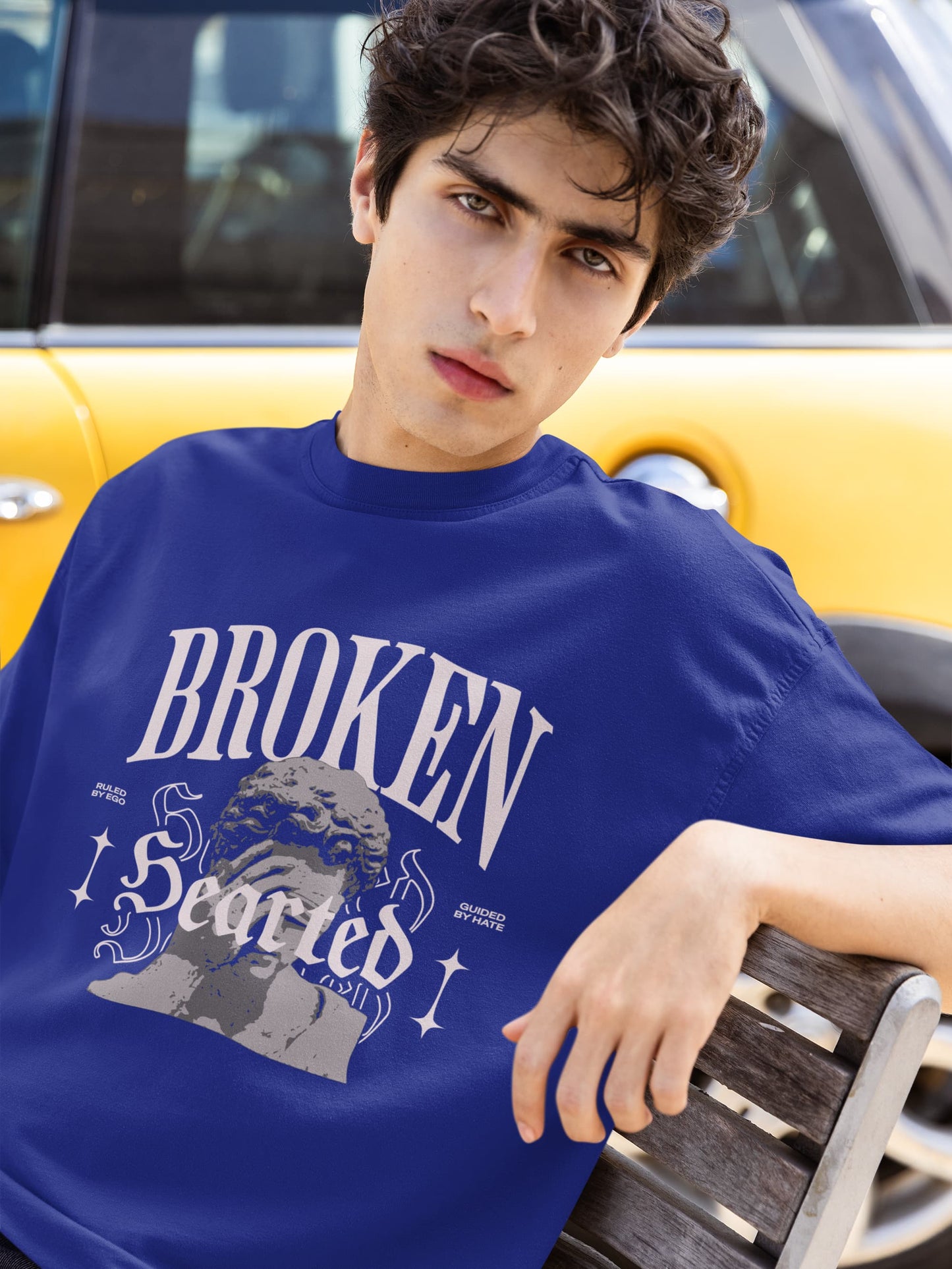 UNISEX ROYAL BLUE OVERSIZED T-SHIRT 