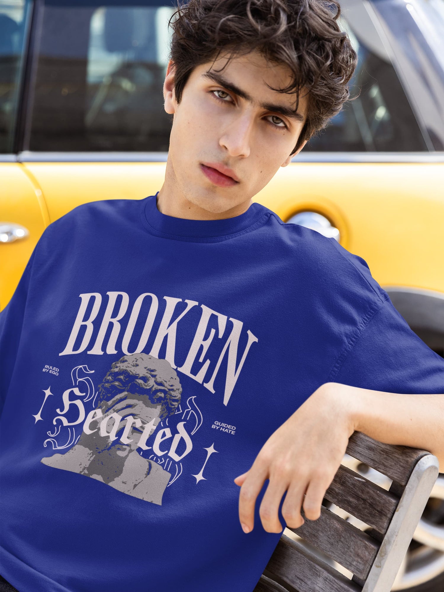 UNISEX ROYAL BLUE OVERSIZED T-SHIRT 
