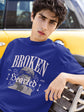 UNISEX ROYAL BLUE OVERSIZED T-SHIRT 