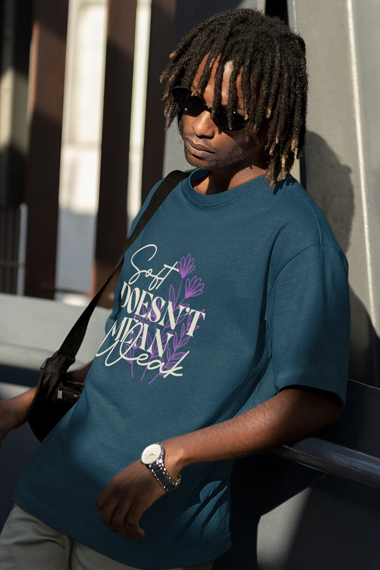 MENS NAVY BLUE OVERSIZED T-SHIRT