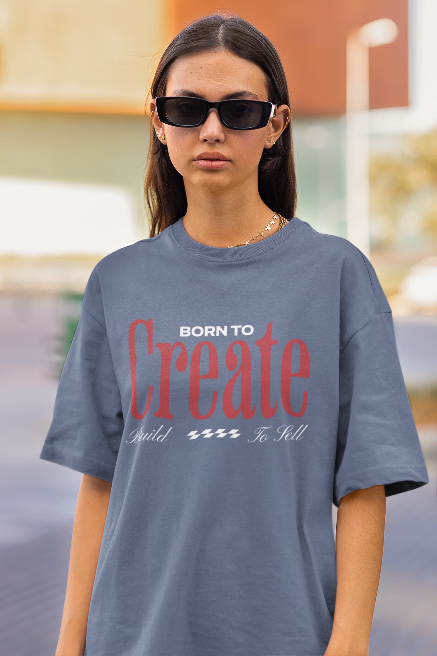 UNISEX STEEL GREY OVERSIZED T-SHIRT
