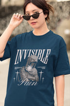 UNISEX NAVY BLUE OVERSIZED T-SHIRT 