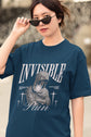 UNISEX NAVY BLUE OVERSIZED T-SHIRT 