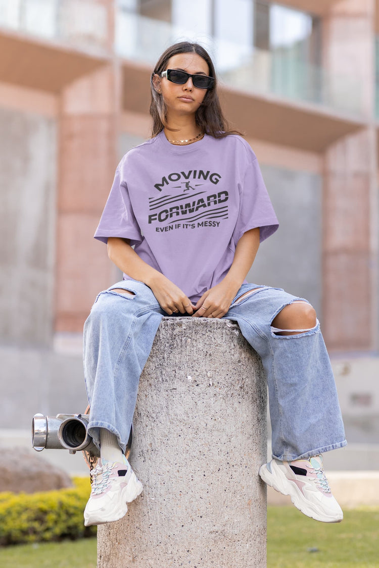 UNISEX IRIS LAVENDER OVERSIZED T-SHIRT 