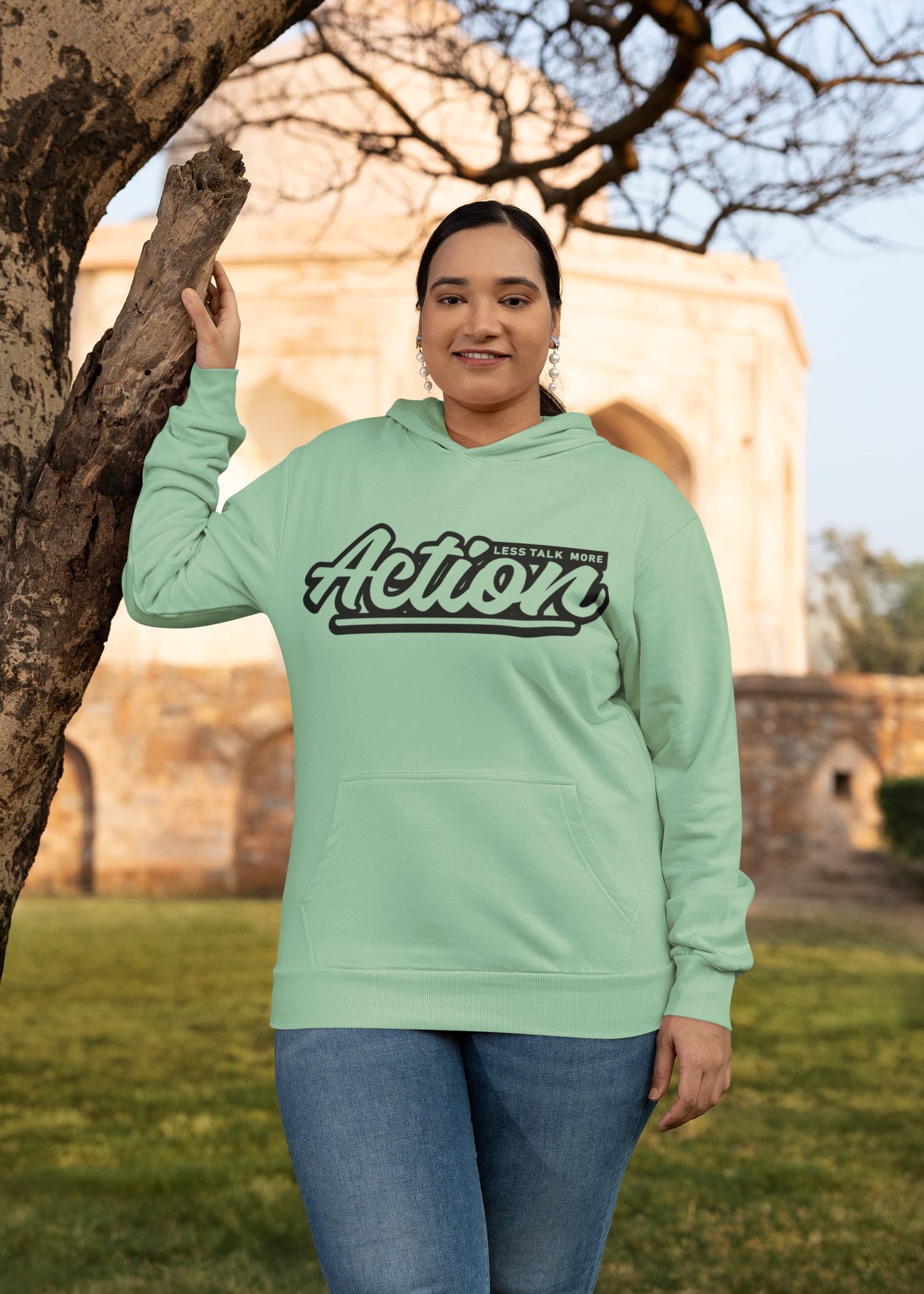 Men's Mint Green Hoodies