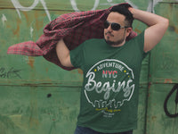Men's Olive Green Round Neck T-shirt