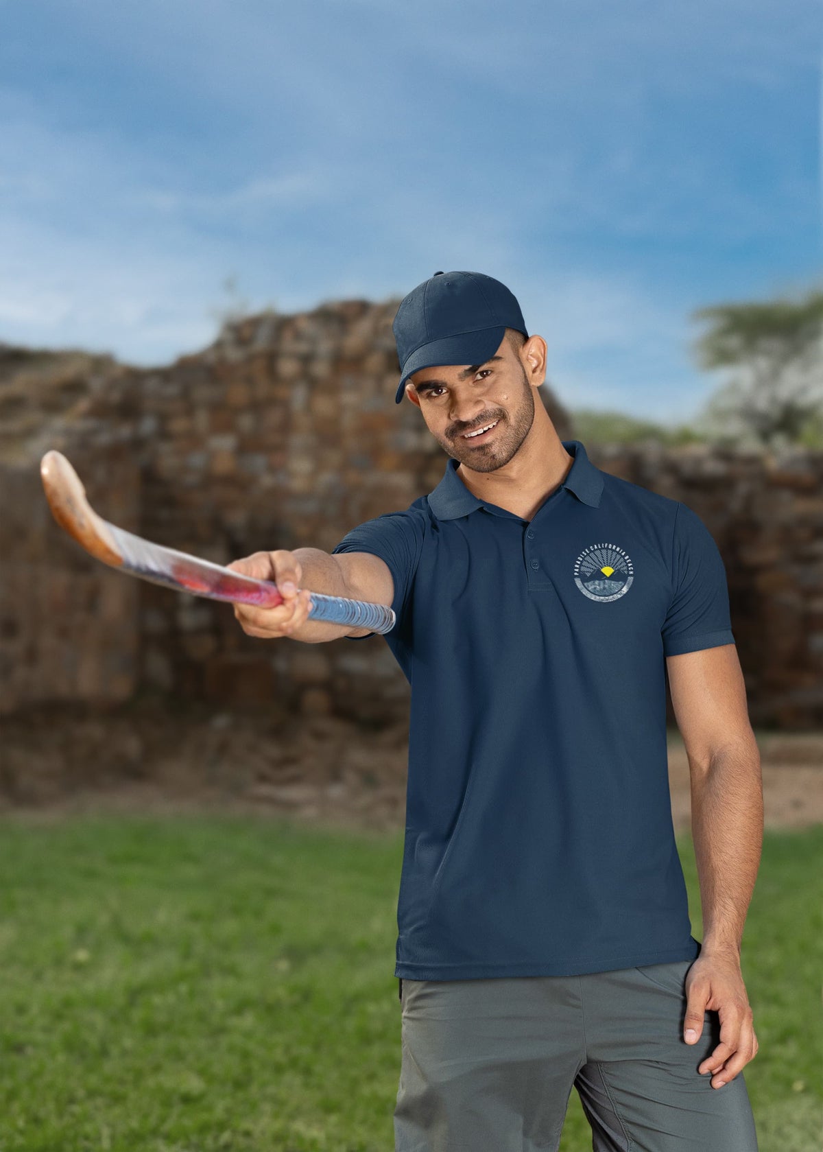 Men's Navy Blue Polo T-shirts