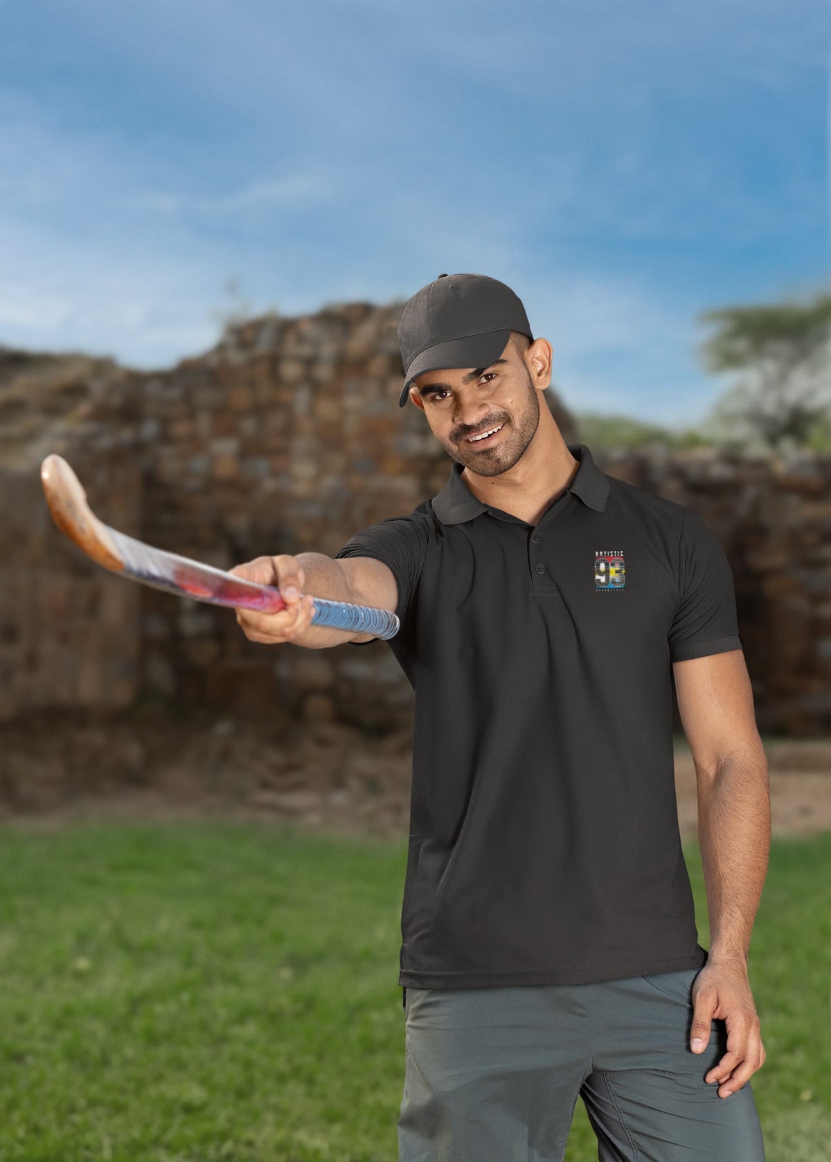 Men's Black Polo T-shirts