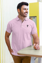 Men's Light Pink Polo T-shirts