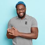 Men's Melange Grey Polo T-shirts