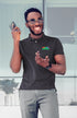 MENS BLACK POLO T-SHIRT