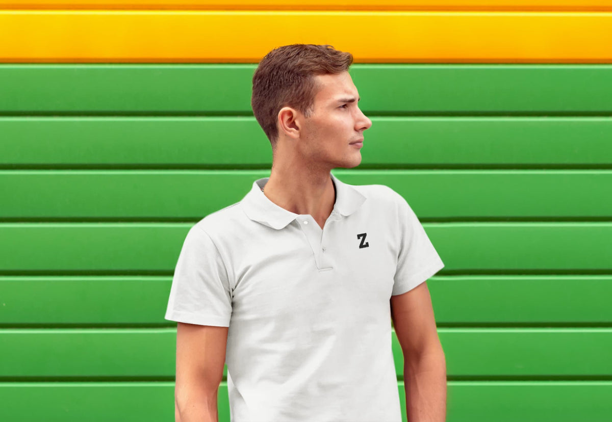 Men's White Polo T-shirts