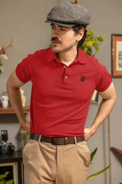 Men's Red Polo T-shirts