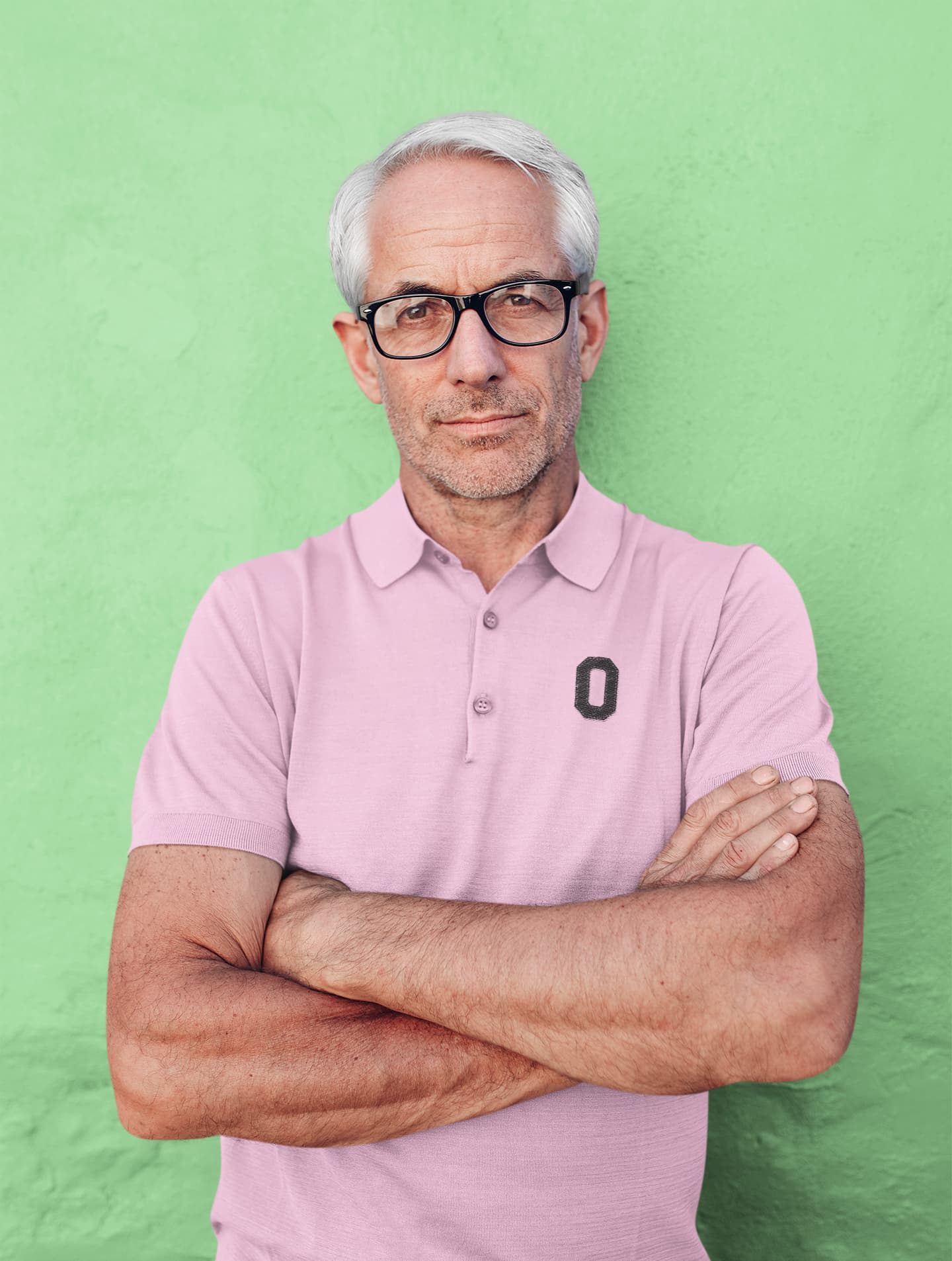 Men's Light Pink Polo T-shirts