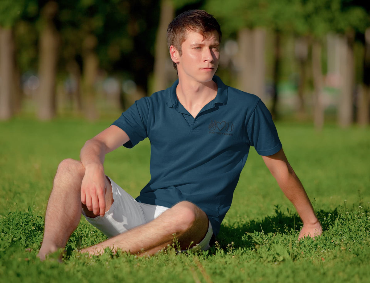 Men's Navy Polo T-shirts