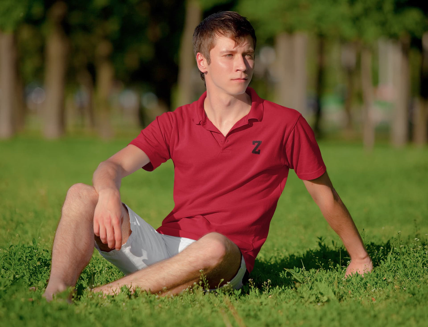Men's Red Polo T-shirts