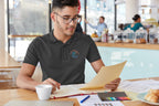 MENS BLACK POLO T-SHIRT
