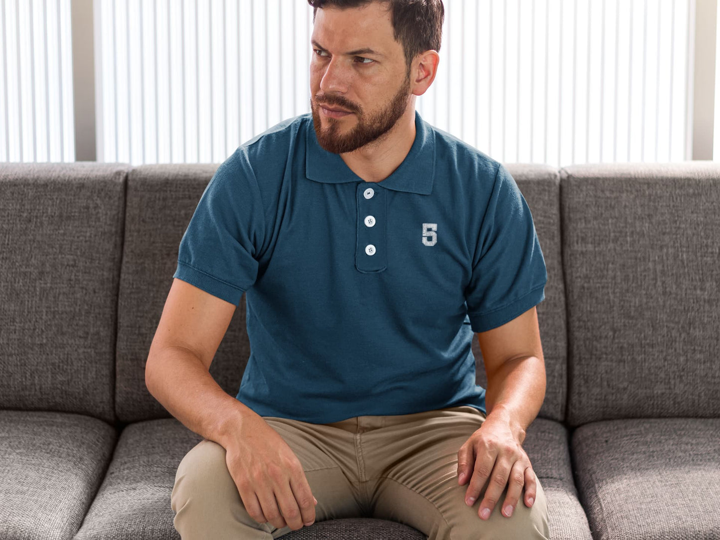 Men's Navy Blue Polo T-shirts