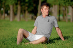 Men's Melange Grey Polo T-shirts