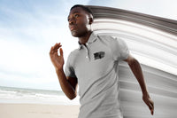 Men's Melange Grey Polo T-shirts