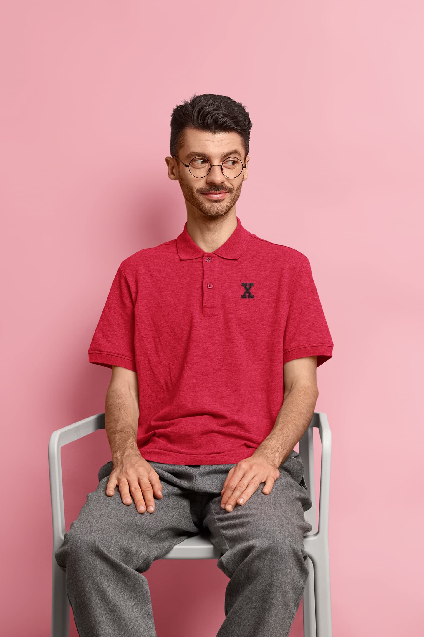 Men's Red Polo T-shirts
