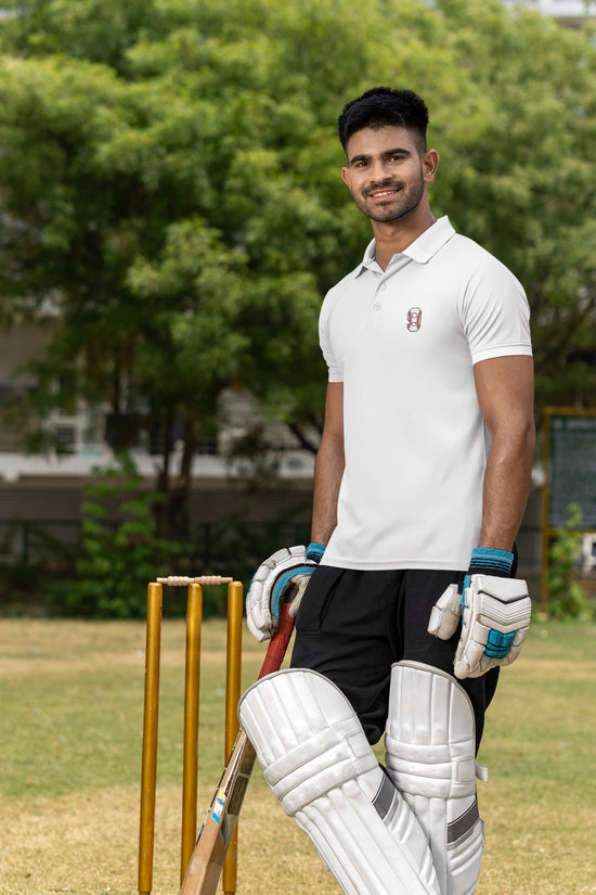 MENS WHITE POLO T-SHIRT