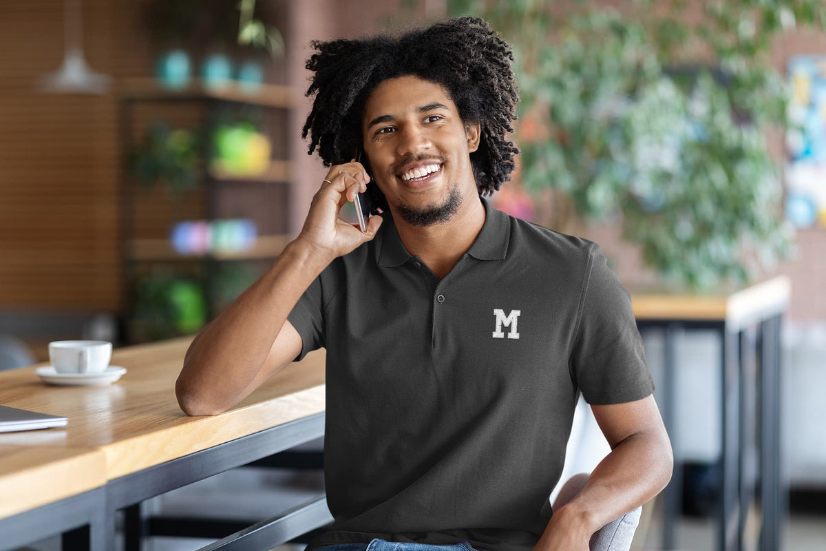 Men's Black Polo T-shirts