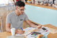 MENS MELANGE GREY POLO T-SHIRT