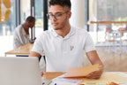 MENS WHITE POLO T-SHIRT