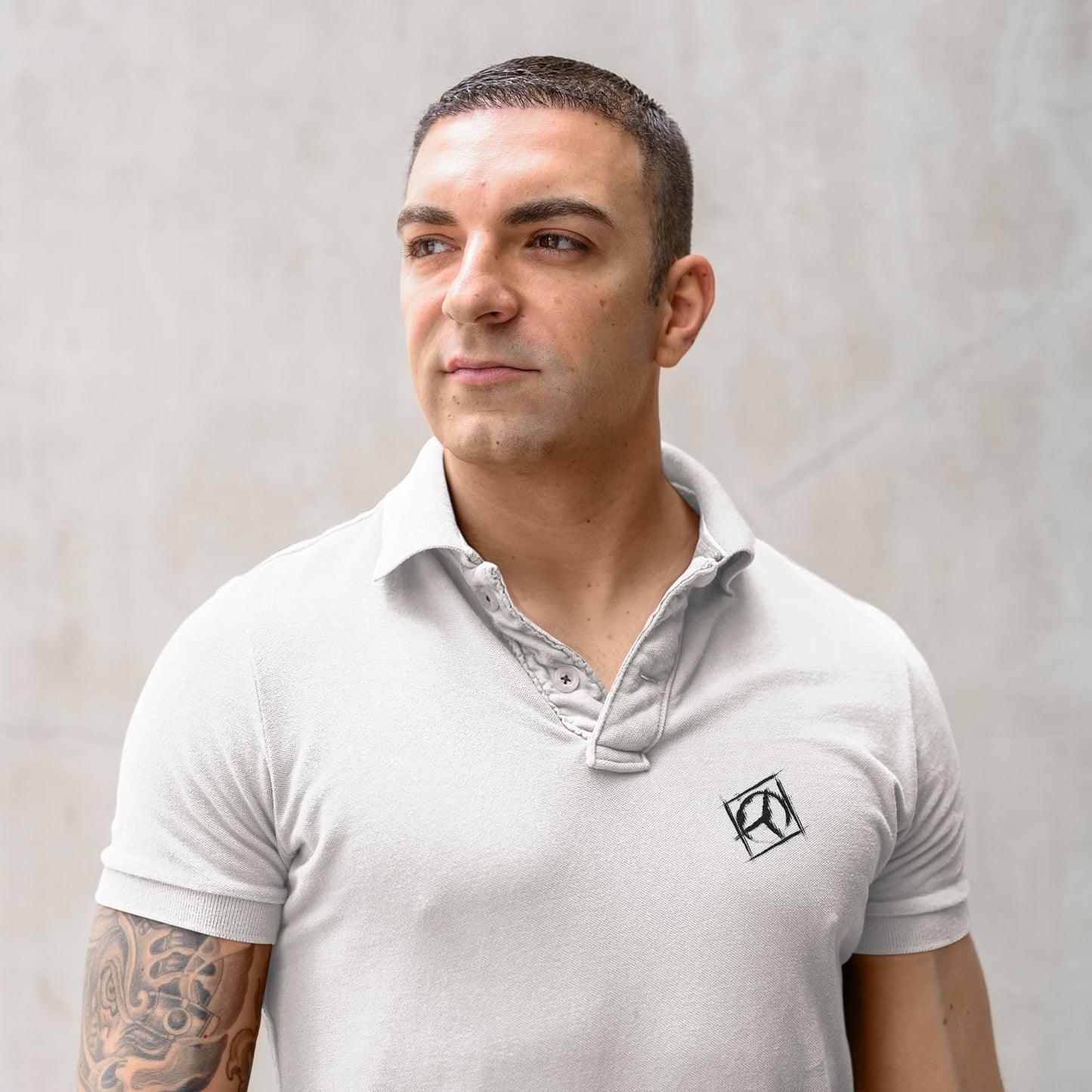 Men's White Polo T-shirts