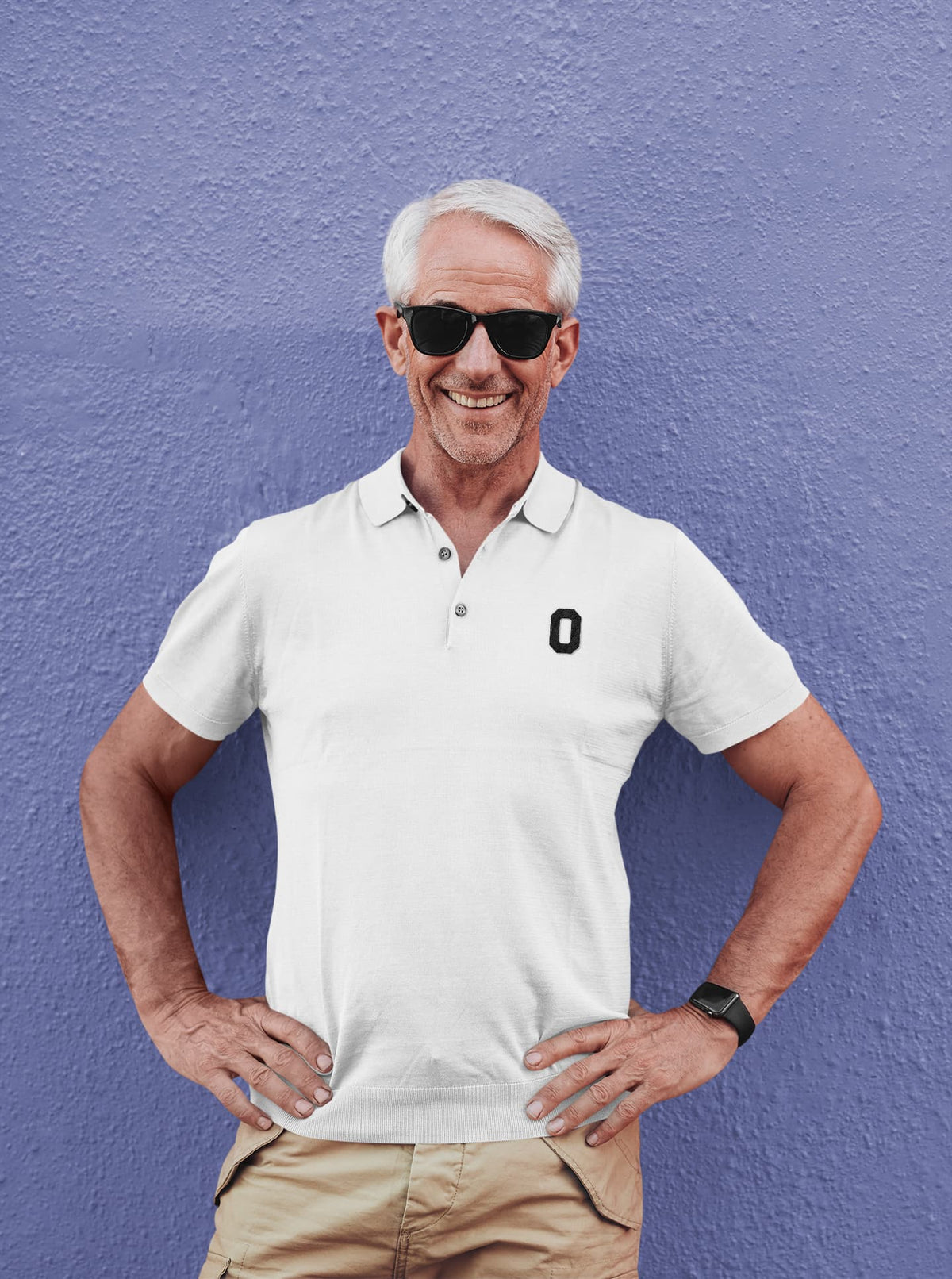 Men's White Polo T-shirts