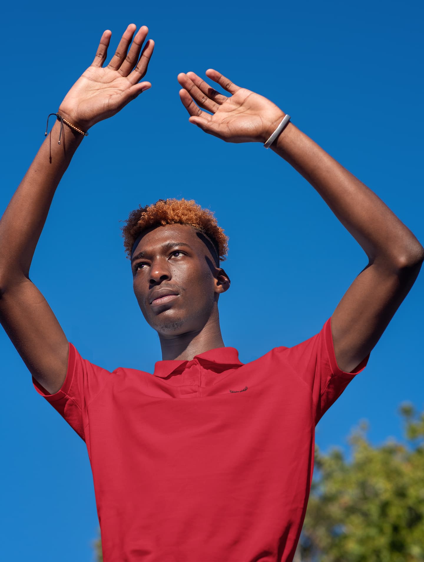Men's Red Polo T-shirts