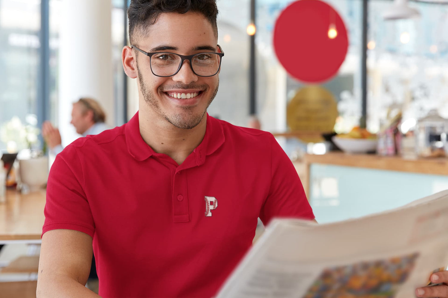 MENS RED POLO T-SHIRT