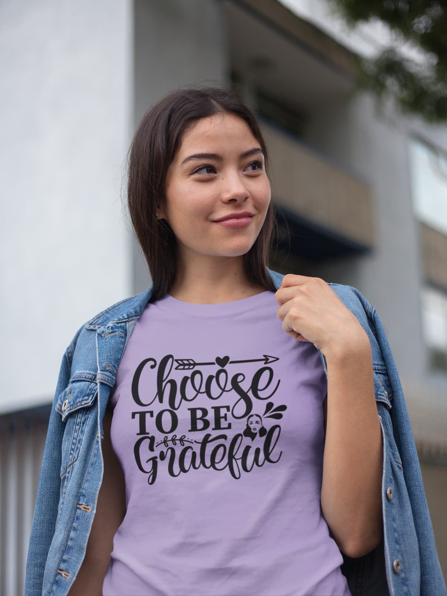 WOMENS IRIS LAVENDER ROUNDNECK T-SHIRT