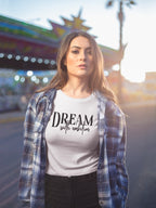 WOMENS WHITE CROP TOP