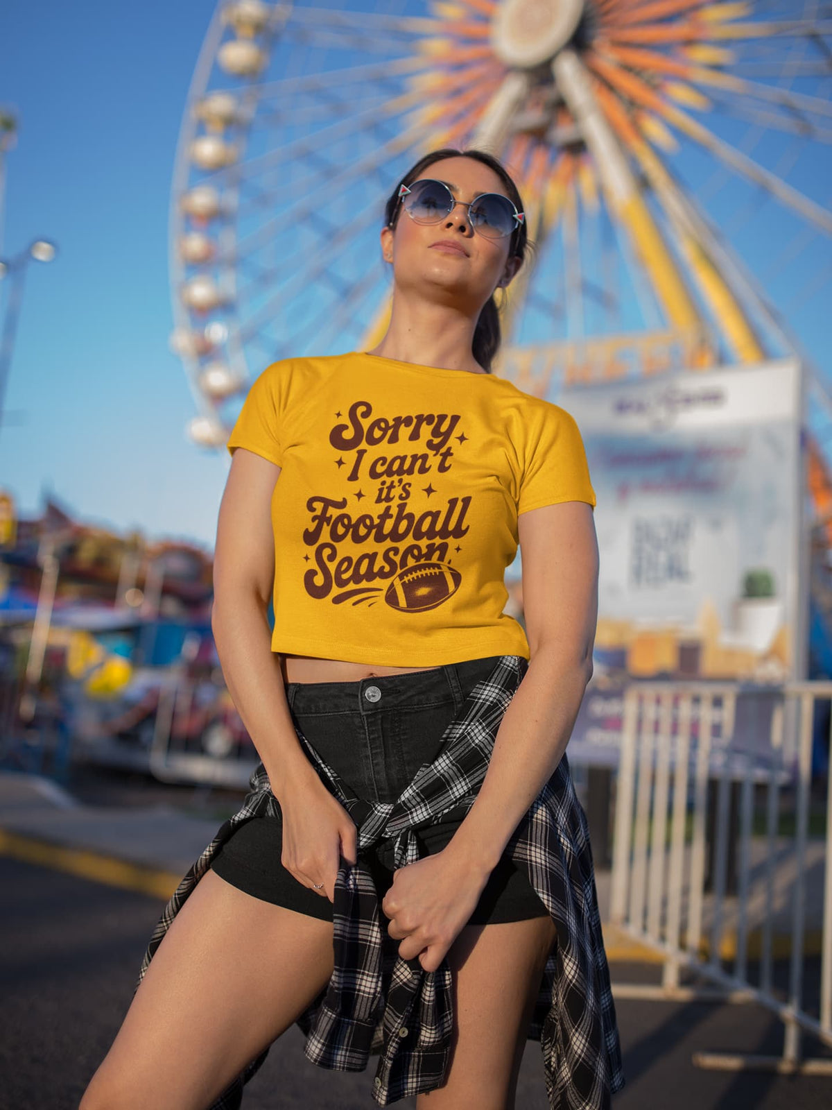 Women's Golden Yellow Crop Tops