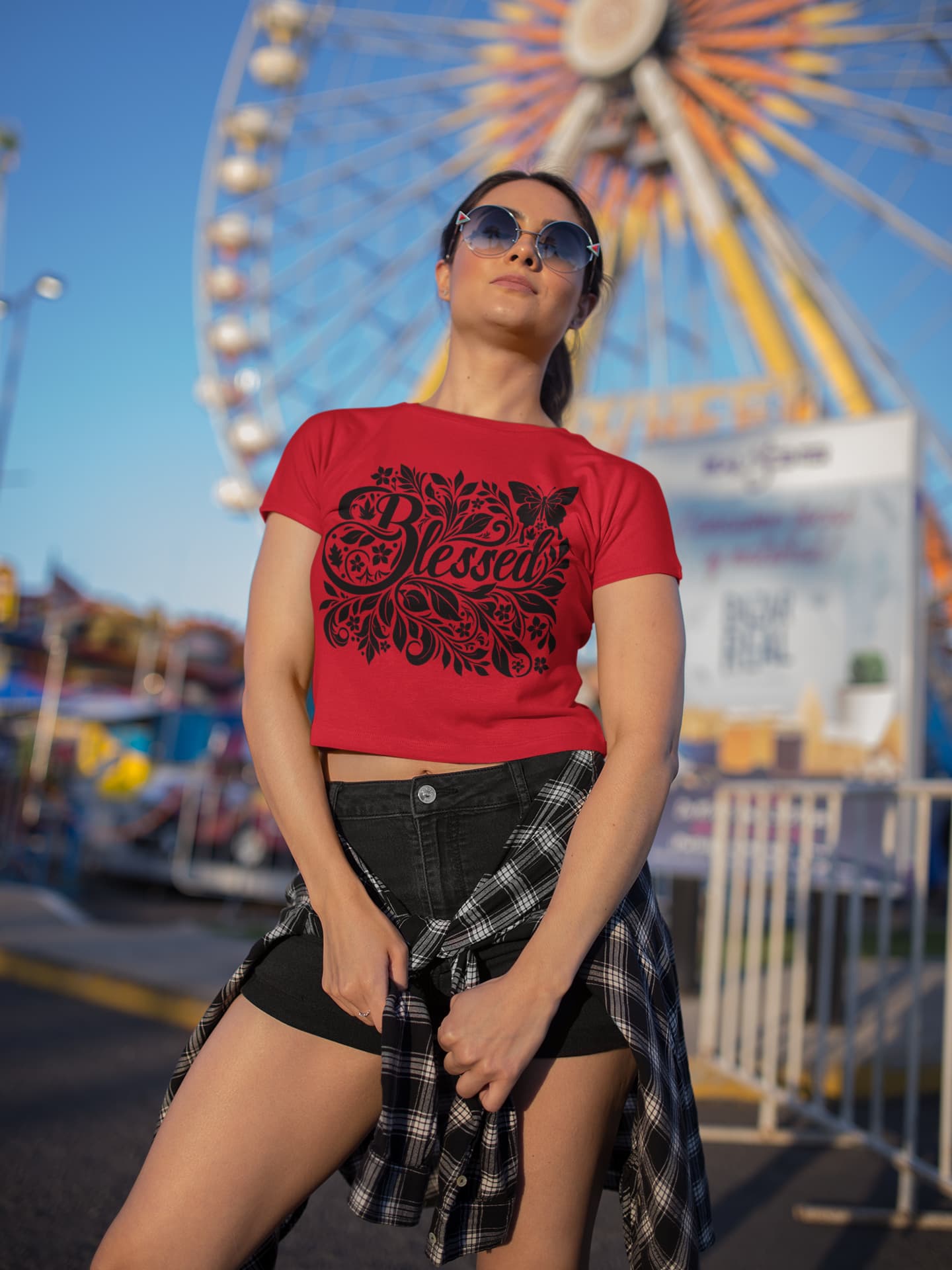 Women’s Red Crop Tops 