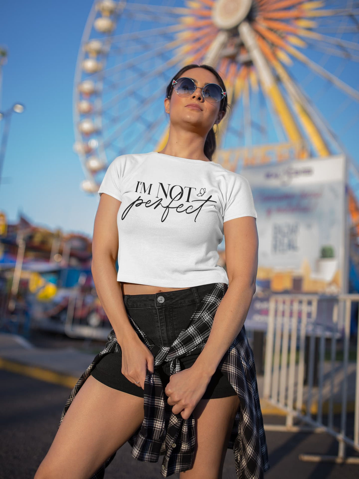 Women's White Crop Tops