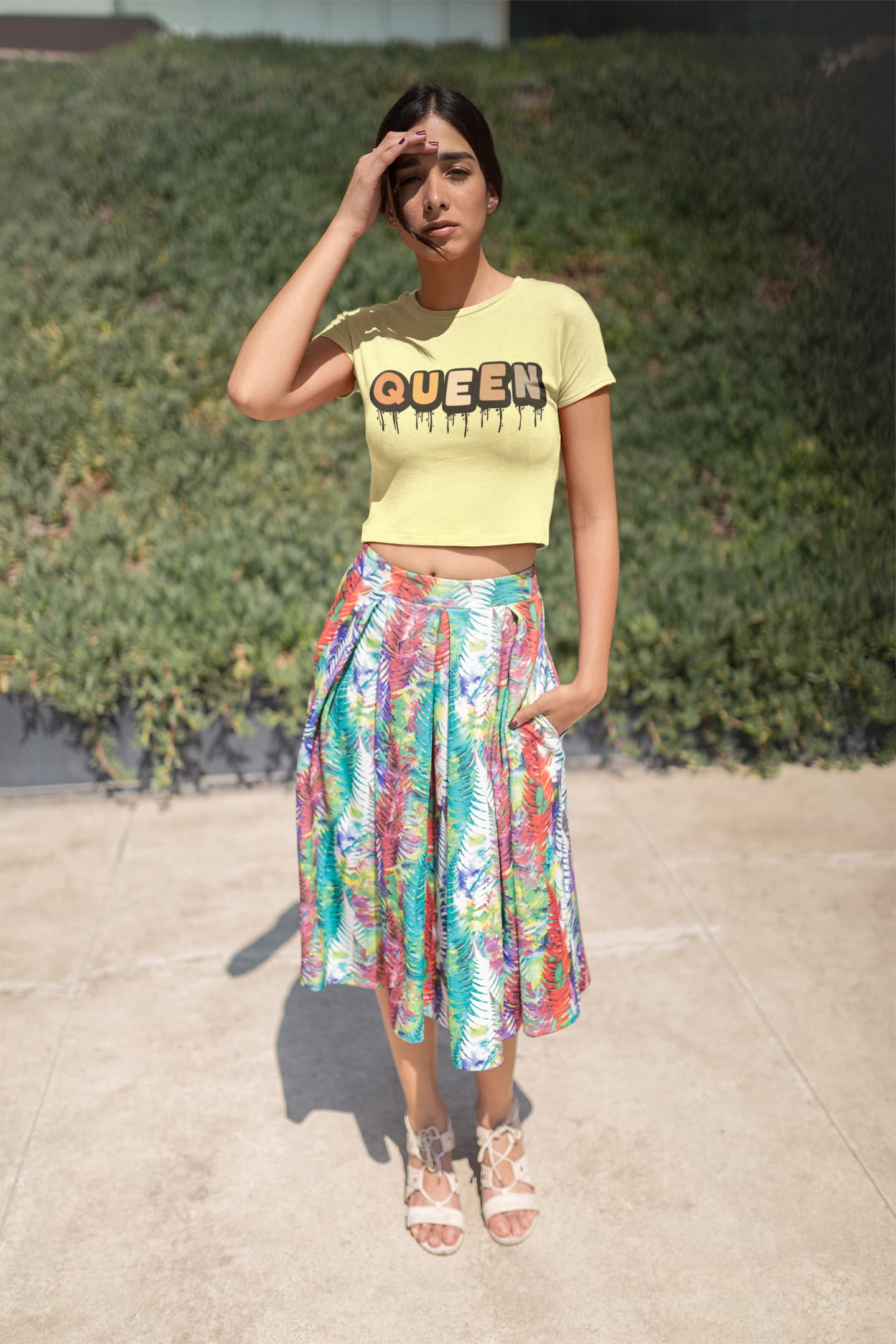 Women's Butter Yellow Crop Tops