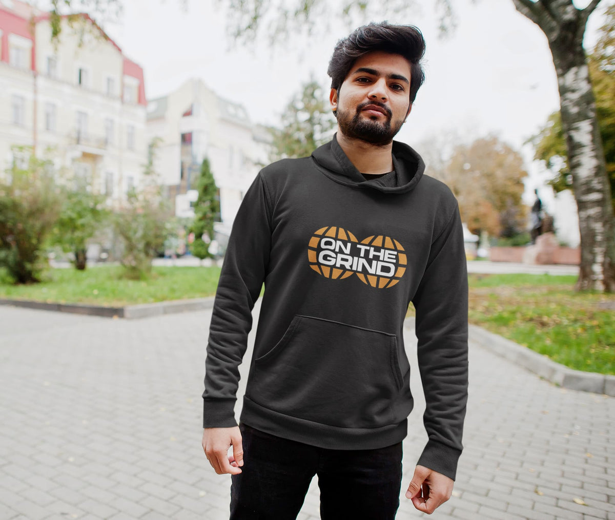 Karavirs® Force Black oversized hoodie for men India