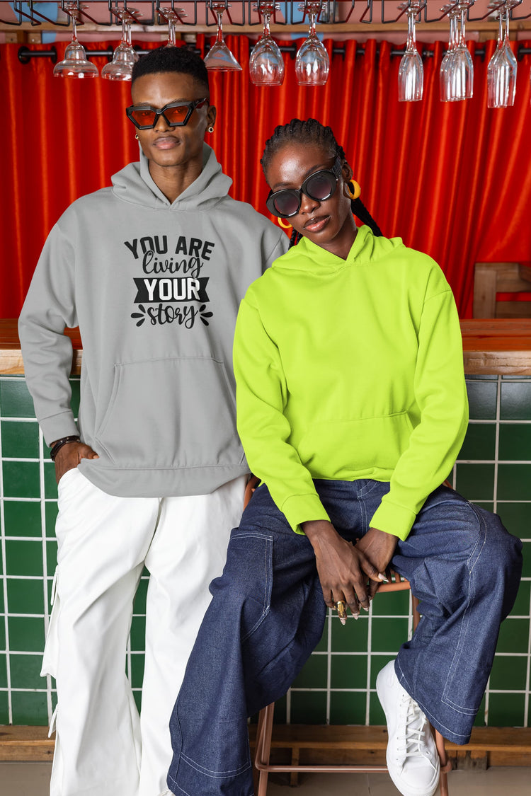 MENS MELANGE GREY HOODIES 