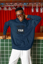 MENS NAVY BLUE HOODIES 