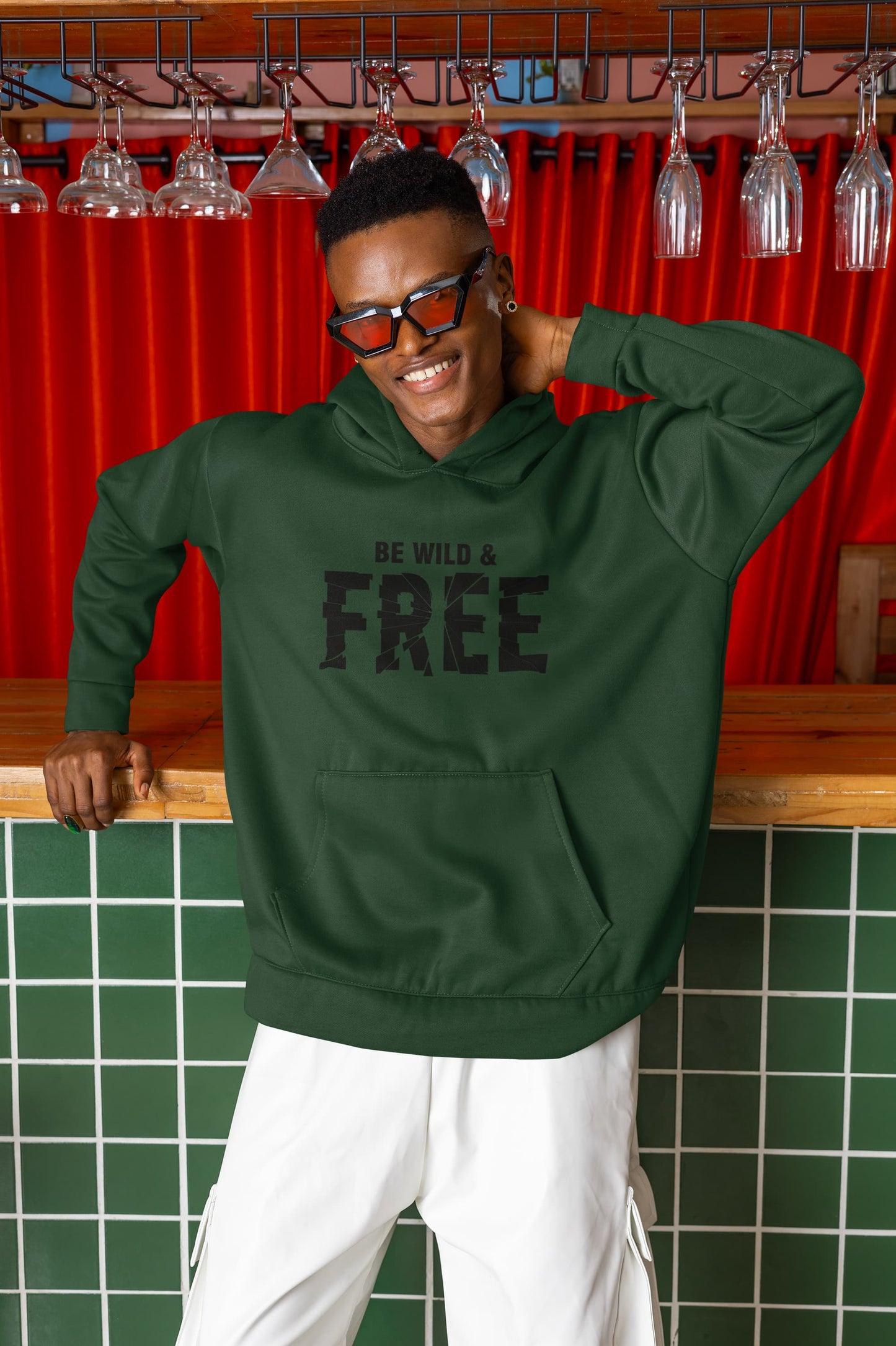 UNISEX OLIVE GREEN SWEATSHIRT