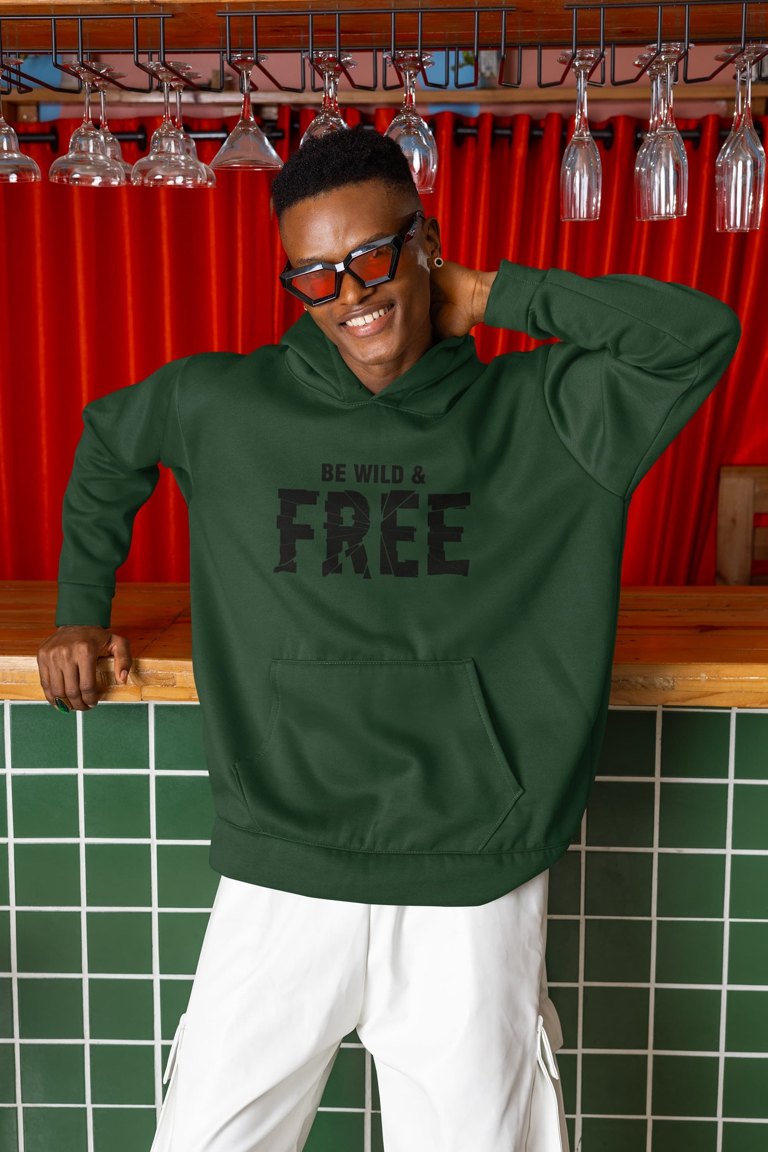 UNISEX OLIVE GREEN SWEATSHIRT